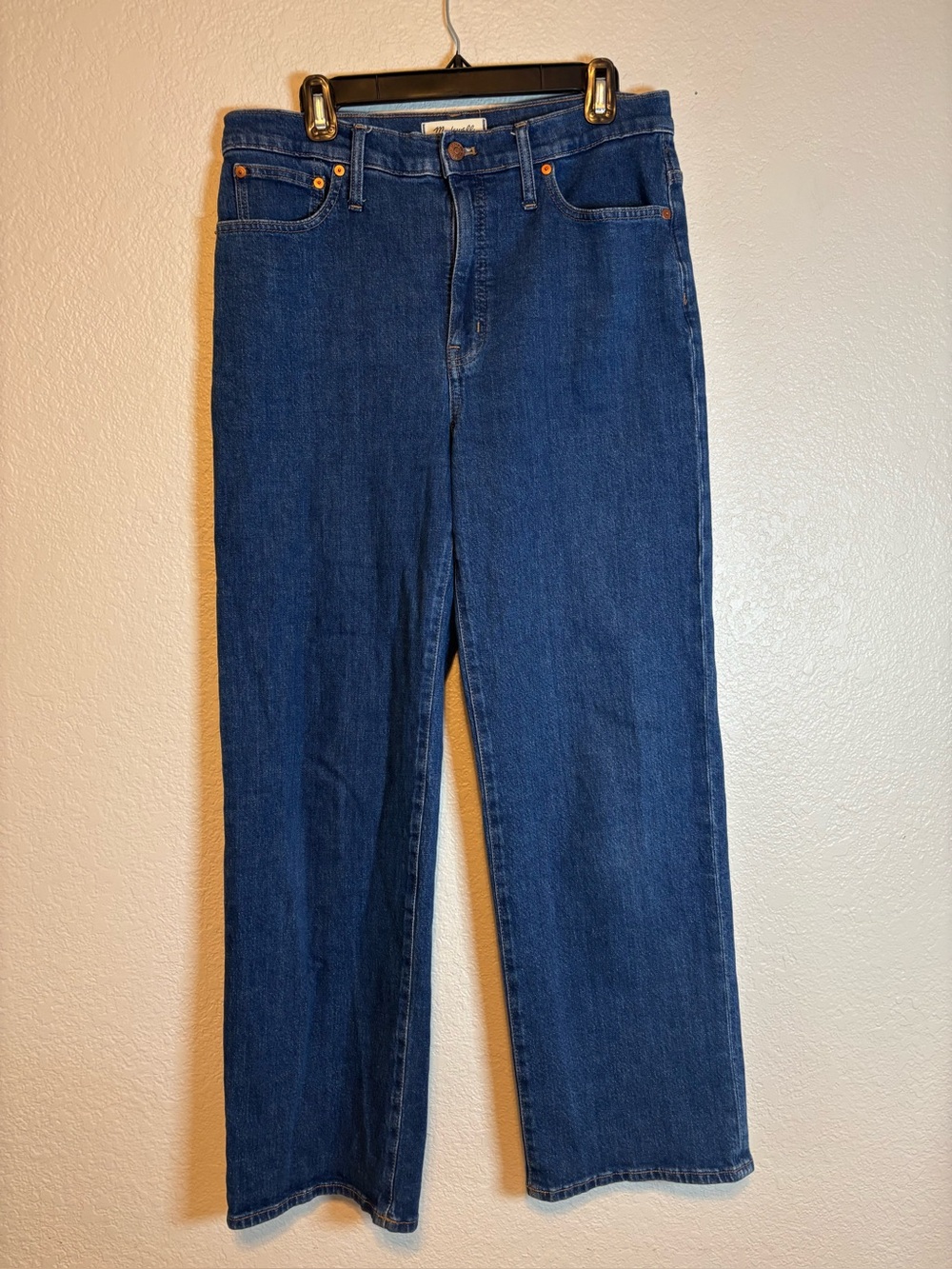 Madewell Slim Wide Leg Full Length Jeans Women 30 Dark Wash